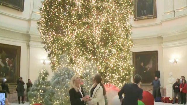 Tree lighting ceremony at State Capitol