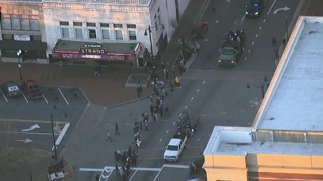 Marietta High School celebrates state championship with parade