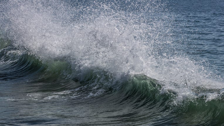 SANTA BARBARA, CA - SEPTEMBER 5: Waves crash along the harbor breakwater on September 5, 2019, in Santa Barbara, California. Because of its close proximity to Southern California and Los Angeles population centers, combined with a mild Mediterranean climate, the coastal areas of Santa Barbara County have become a popular weekend wine getaway destination for millions of tourists each year. (Photo by George Rose/Getty Images)