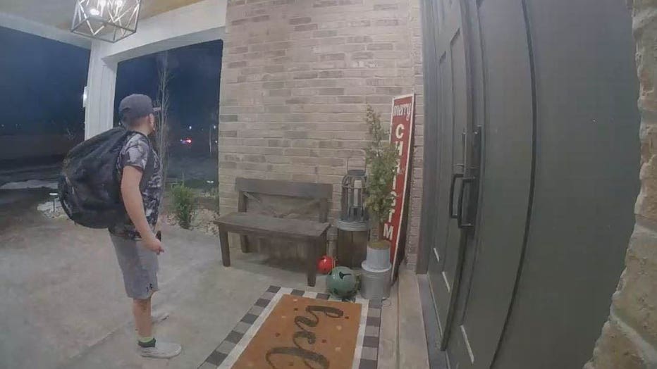 Video recorded by the family’s Nest camera on Dec. 19, 2019 showed the scary incident unfold in Riverton, Utah, located just outside of Salt Lake City. (Photo credit: Provided / Kristin VanAmen Dowland)