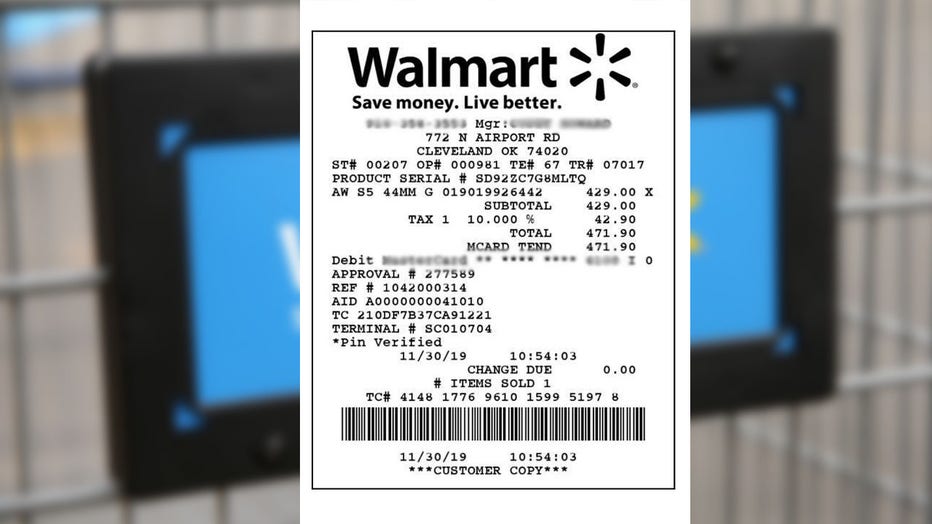 Walmart in store online apple watch