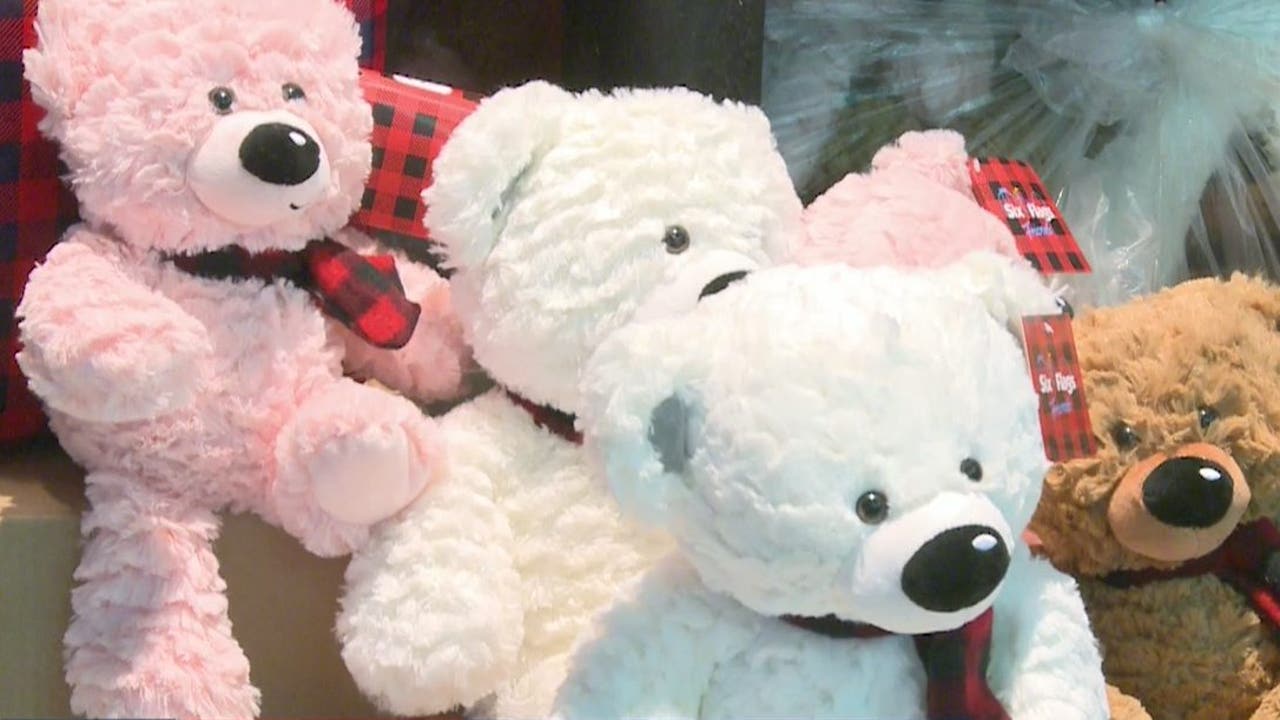 Hundreds of Six Flags bears delivered to Children's Healthcare of ...