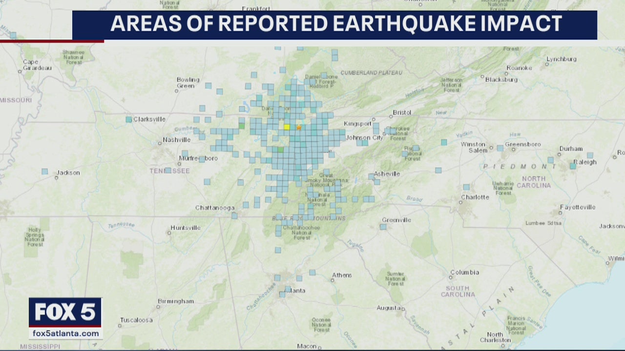 Earthquake in Tennessee felt in