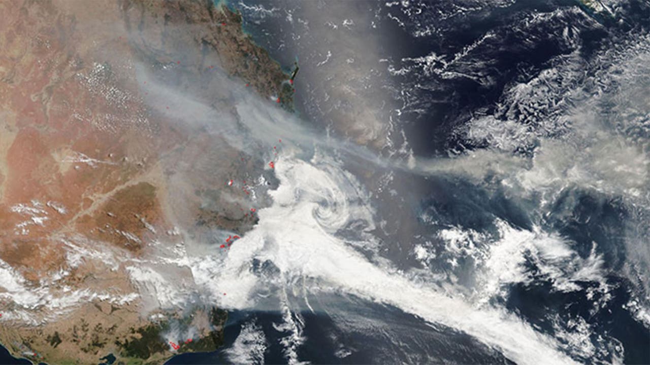 Australia’s destructive wildfires seen from space in NASA