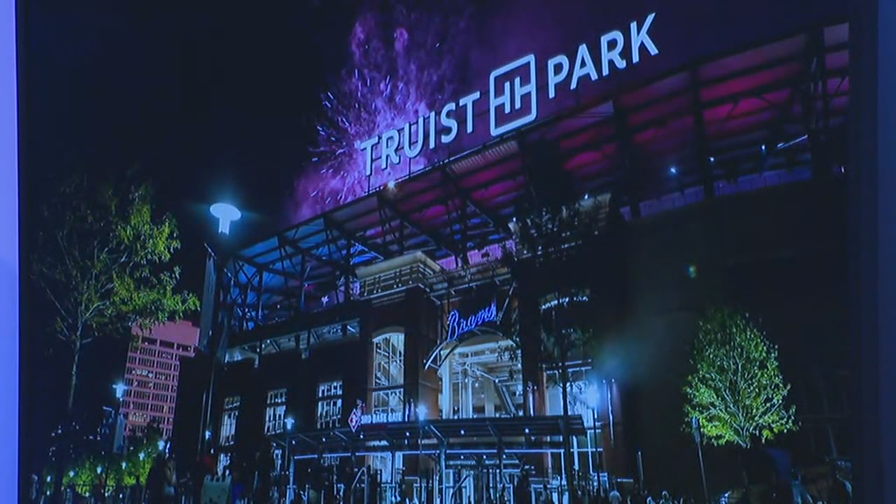 X \ Atlanta Braves على X: Work is underway at @SunTrustPark on installing all of the retired numbers!