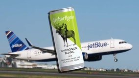 JetBlue flights now serve wine in a can