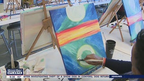 Creating a colorful 2020 at Atlanta painting studio