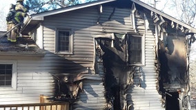 Firefighters discover dog's body battling house fire