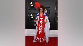 Joy Villa wears pro-Trump gown to Grammys: 'Impeached and re-elected'