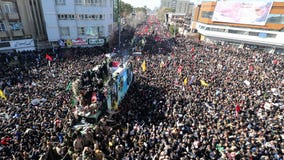 Stampede kills 56 at funeral procession for Iran general killed by US