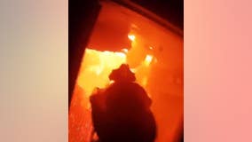 Sandy Springs Fire Department shares intense video of burning building