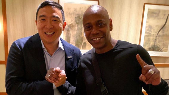 Dave Chappelle endorses Andrew Yang in 2020 Democratic primary