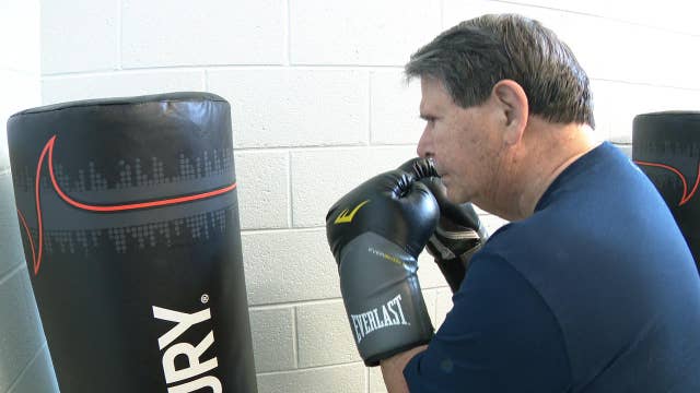 Parkinson's patients says boxing improves strength, flexibility