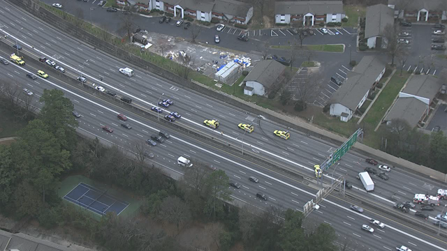 Troopers: Brief pursuit leads to 11-car crash on I-75 SB