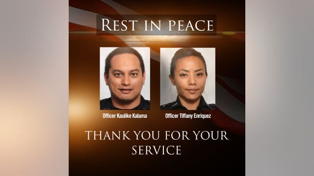 Shooting kills 2 officers before Hawaii homes catch fire