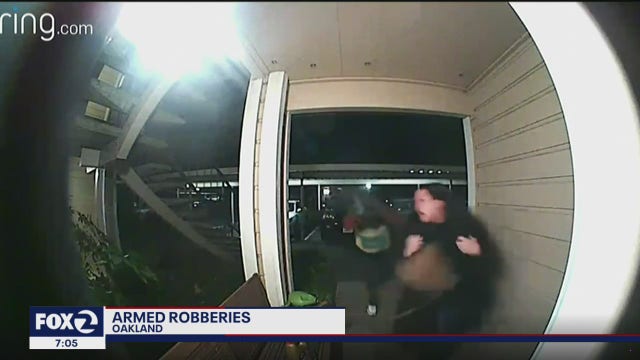 Woman’s armed robbery in Oakland Hills captured in terrifying Ring video