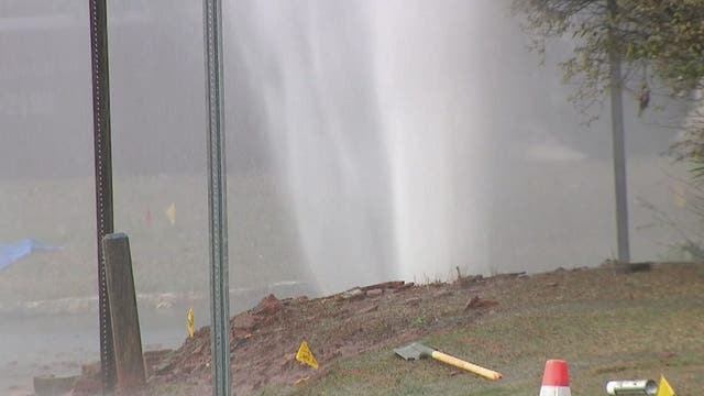 Water main break in DeKalb County