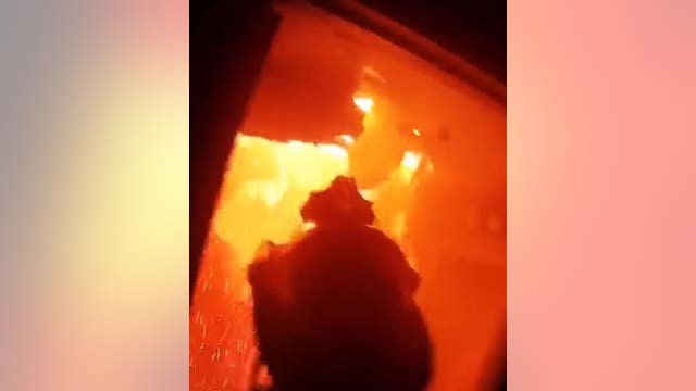 Sandy Springs Fire Department shares intense video of burning building