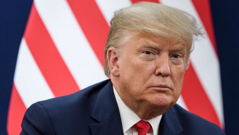 US president Donald Trump attend a bilateral meeting during the World Economic Forum (WEF) annual meeting in Davos, on January 21, 2020. (Photo by Fabrice COFFRINI / AFP) (Photo by FABRICE COFFRINI/AFP via Getty Images)