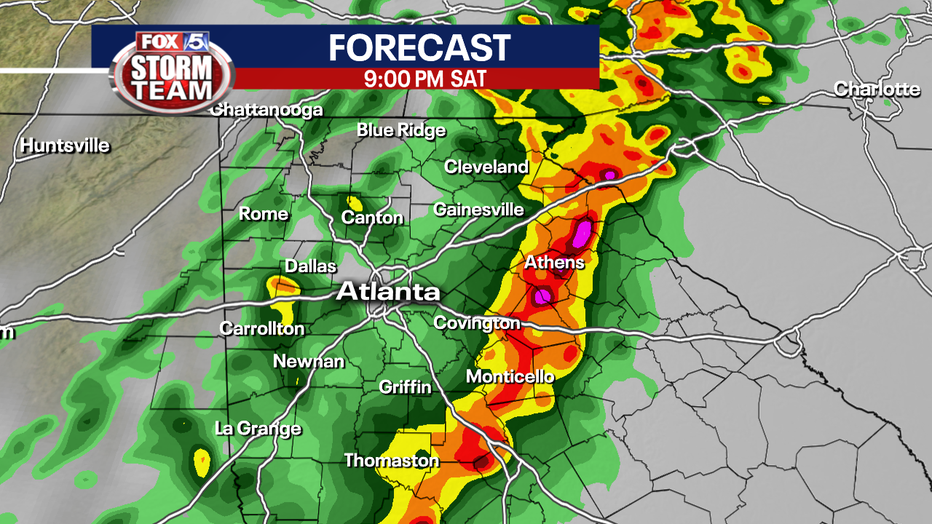 Severe storm tracks across Atlanta, Tornado Watch in effect FOX 5 Atlanta