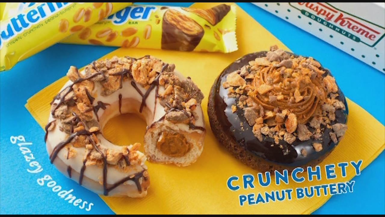 Krispy Kreme, Butterfinger unveil limited-time doughnuts ...