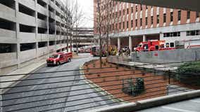 Fire damages several vehicles at Buckhead hospital parking deck