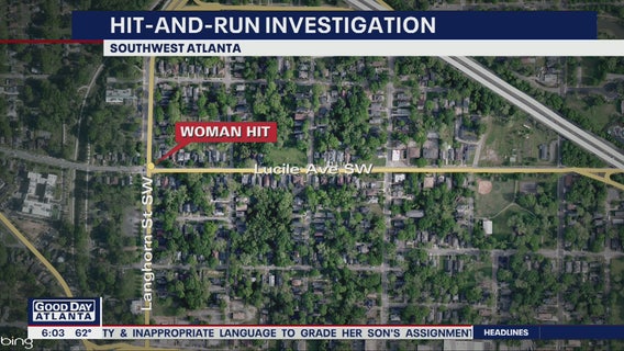 Woman injured in SW Atlanta hit-and-run crash