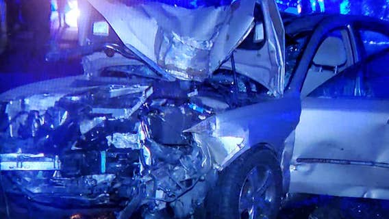 Driver on the run after wild chase, cars and power poles damaged