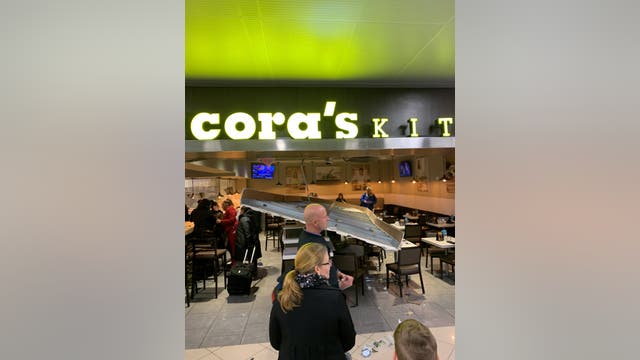 Part of ceiling at Atlanta's airport collapses