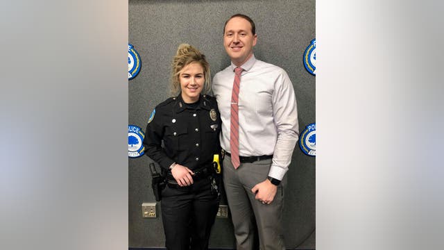 Married Kentucky police officers cut date night short at fried chicken restaurant to thwart armed robbery