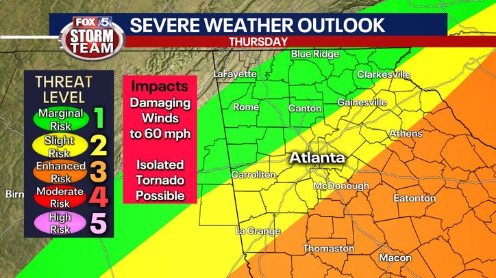 Storm Alert Day: Tornado Watch issued for portions of Georgia; Flooding ...