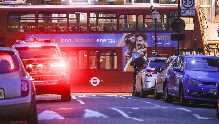LONDON, UNITED KINGDOM - FEBRUARY 02: Police emergency services are seen at the site of an incident after a man has been shot dead by police in South London following stabbing several people at a street in Streatham, London, Britain on February 02, 2020. London's Metropolitan Police said incident has been declared 'terrorist-related', shot man pronounced dead.