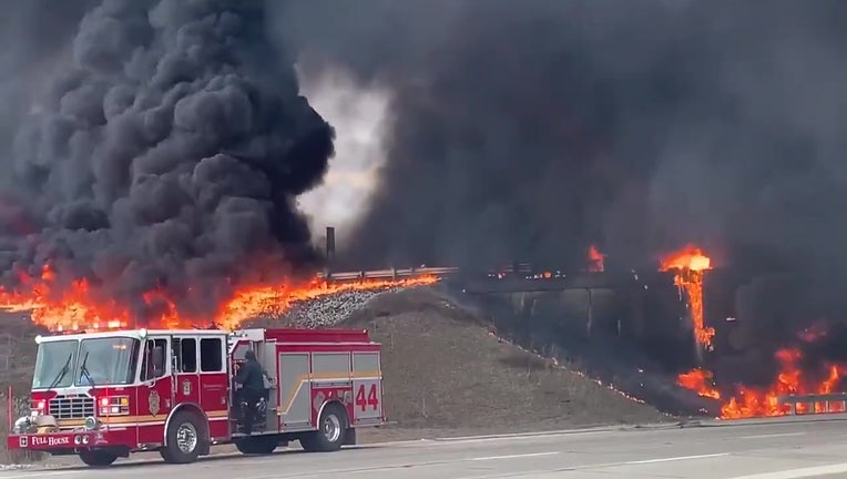 Indiana State Police fire on highway