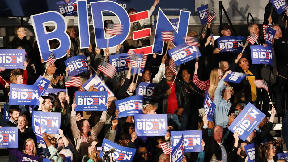 Democratic Presidential Candidate Joe Biden Holds South Carolina Primary Night Event In Columbia