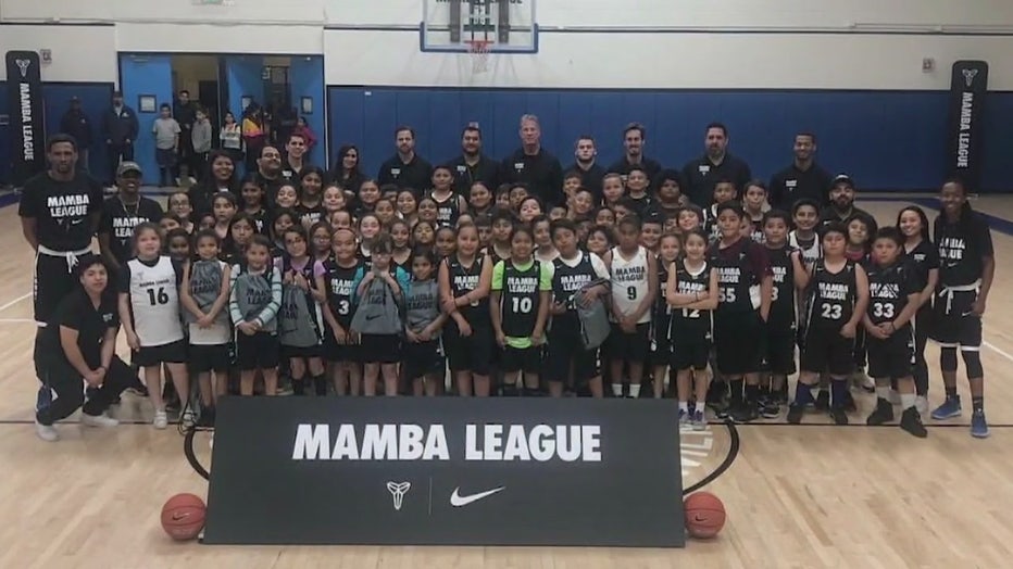 Mamba League youth basketball players thank Kobe Bryant, aim to