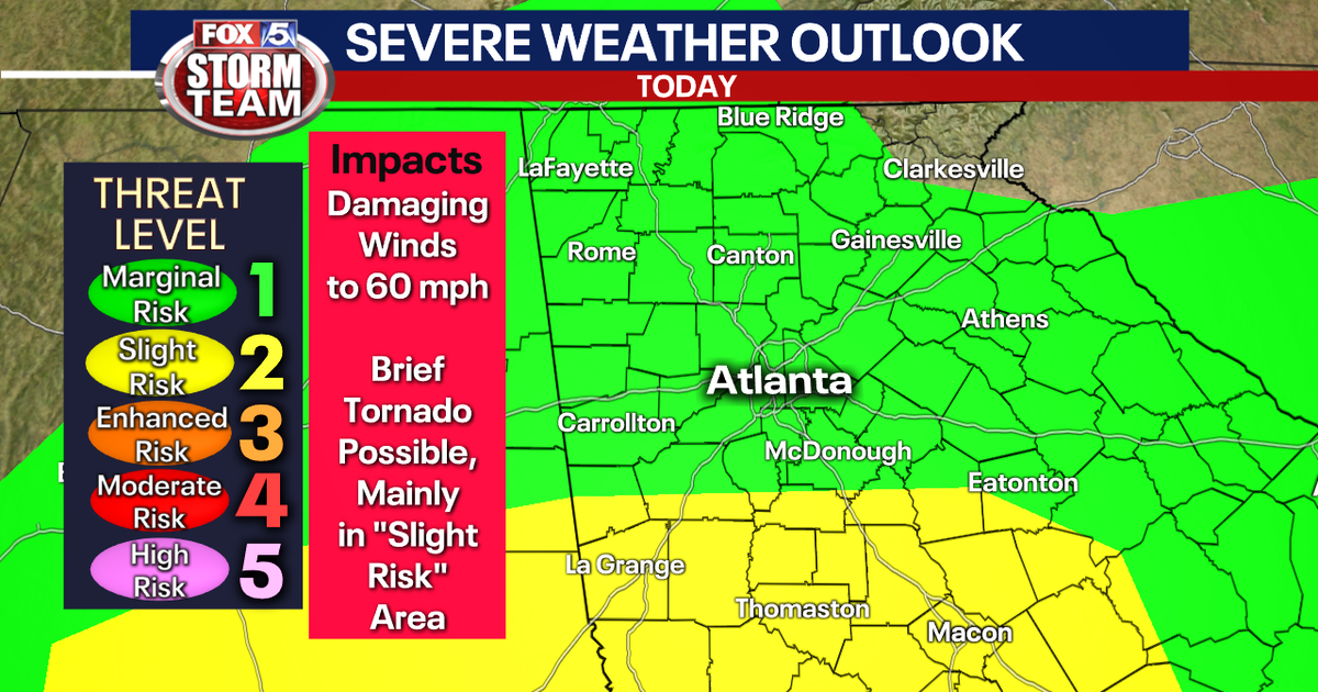 More rain, possible severe storms Tuesday | FOX 5 Atlanta