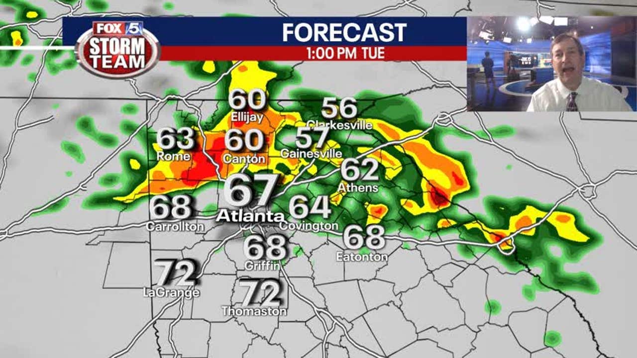 Monday Evening Weather Update FOX 5 Atlanta