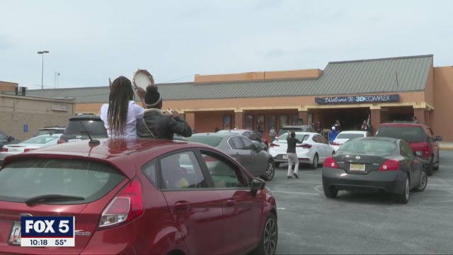 Lithonia church holds drive in church service to keep worshipers healthy