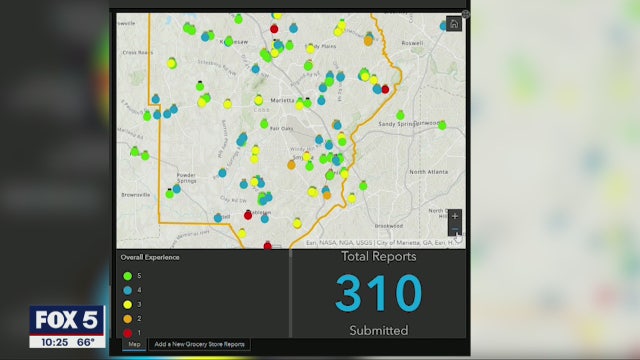 Check which grocery stores are stocked before you leave the house