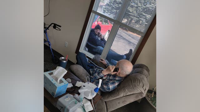 Son finds unique way to visit dad at assisted living facility amid COVID-19 lockdown