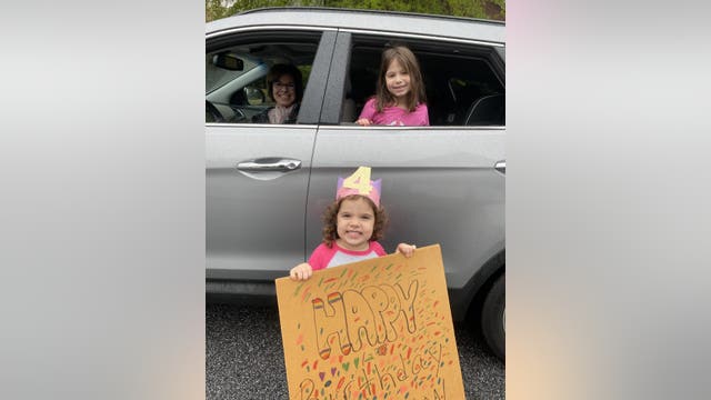 Georgia community puts together a drive-by birthday parade for 4-year-old girl