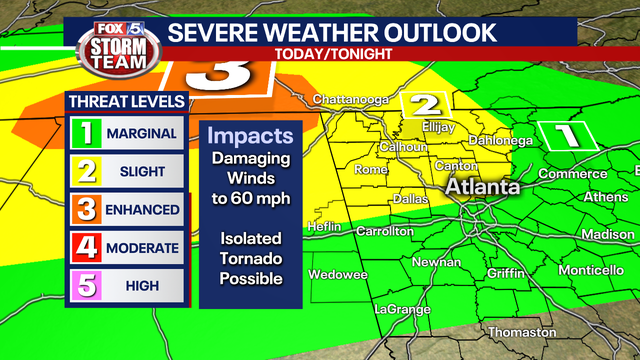 Tornado Watch, Flash Flood Watch issued for northwest Georgia