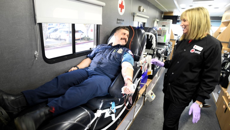 The Red Cross and first responders hold the annual Battle of the Badges Blood Drive in Long Beach