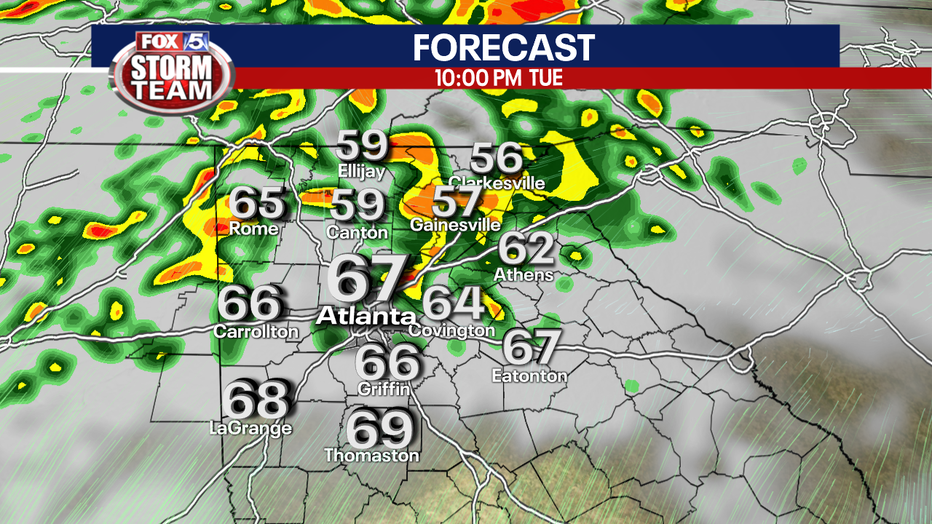 Be weather aware: Strong to severe storms expected Tuesday | FOX 5 Atlanta
