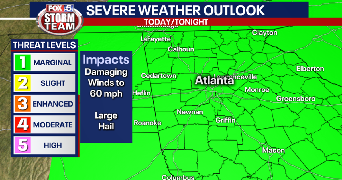 Strong to severe storms possible Wednesday | FOX 5 Atlanta