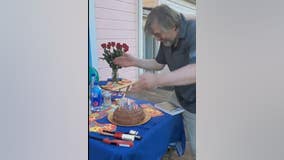 Dad ‘blows out’ candles with hands in coronavirus pandemic-modified birthday celebration