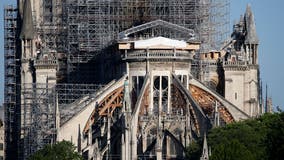 Year after Notre Dame fire, restoration stalled by coronavirus