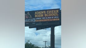 Johns Creek High School lights up stadium as senior tribute