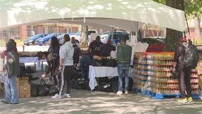 Atlanta Hawks hold free pop-up grocery store