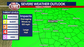 Strong to severe storms possible Wednesday